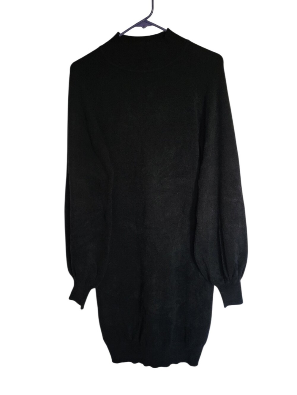 NWT Exlura Fuzzy Puff Sleeve Sweater Dress
